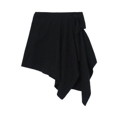 Yohji Yamamoto Yohji Yamamoto R Draped Short Skirt 'Black' outlook