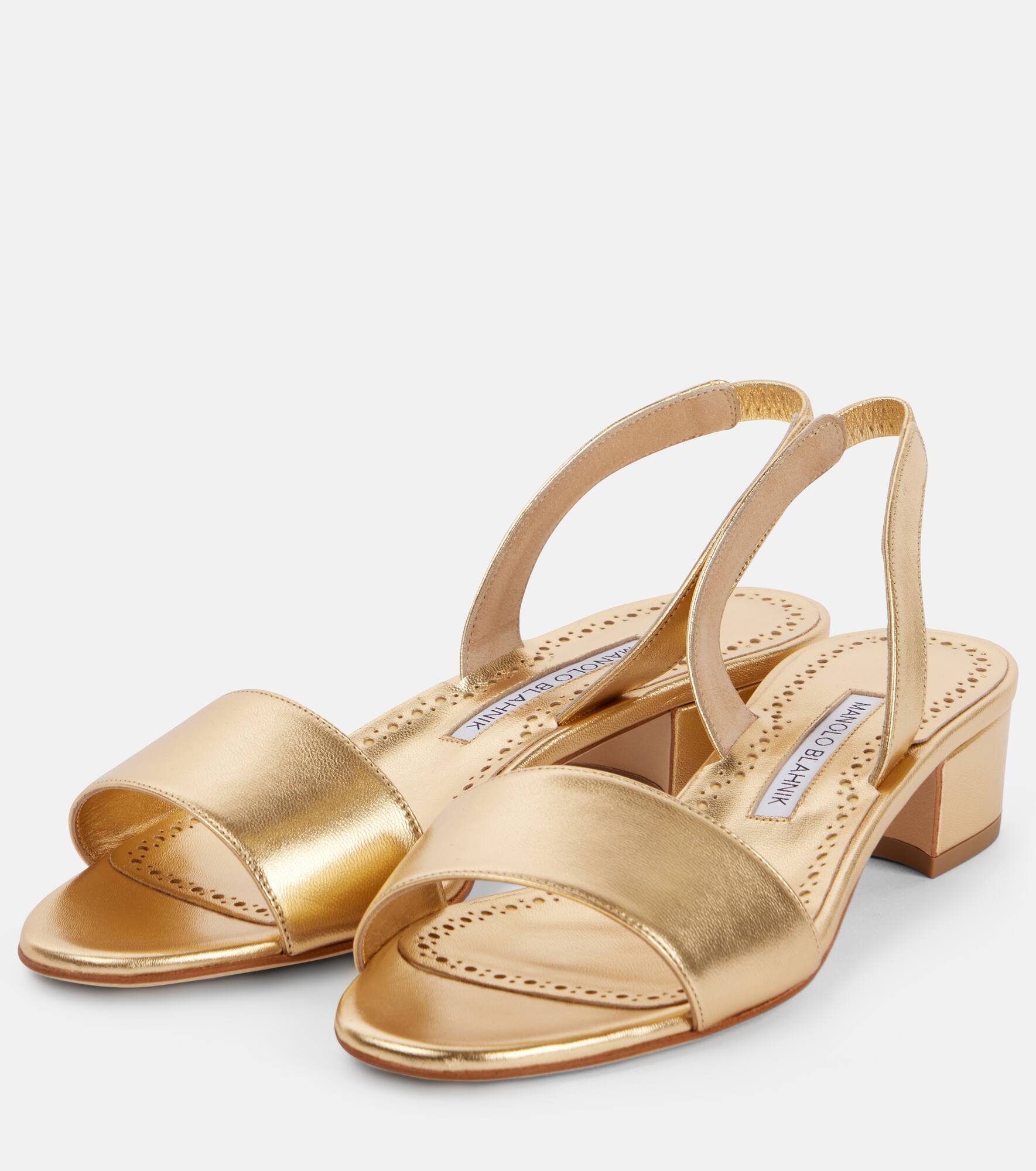 Patopia 30 metallic leather sandals - 4