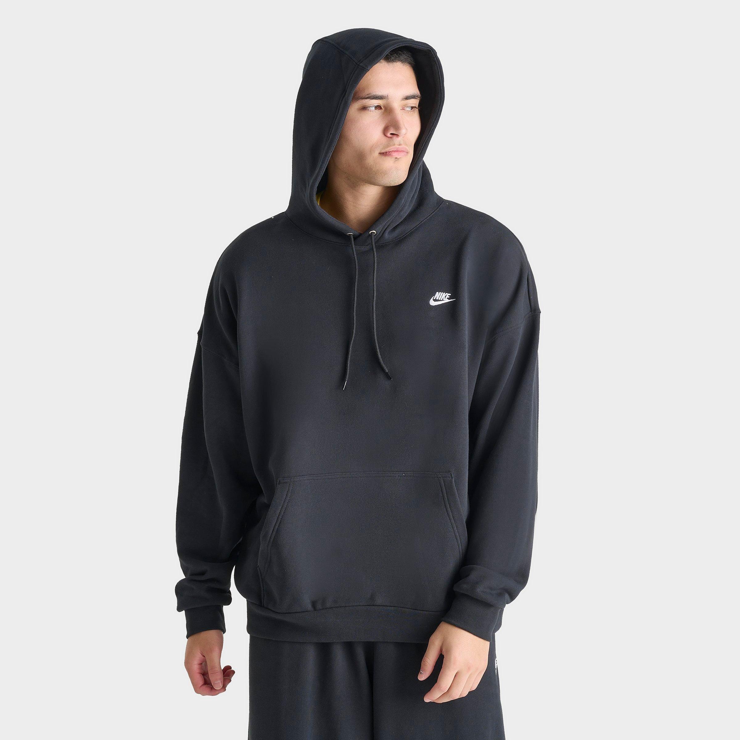 MEN'S NIKE CLUB FLEECE OVERSIZED FRENCH TERRY PULLOVER HOODIE - 1