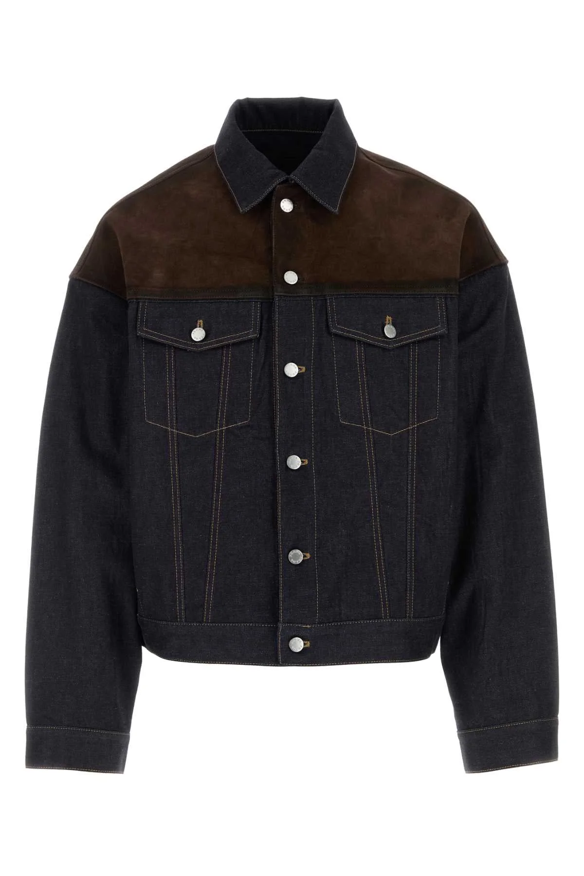 Prada Men Dark Blue Denim Jacket - 1