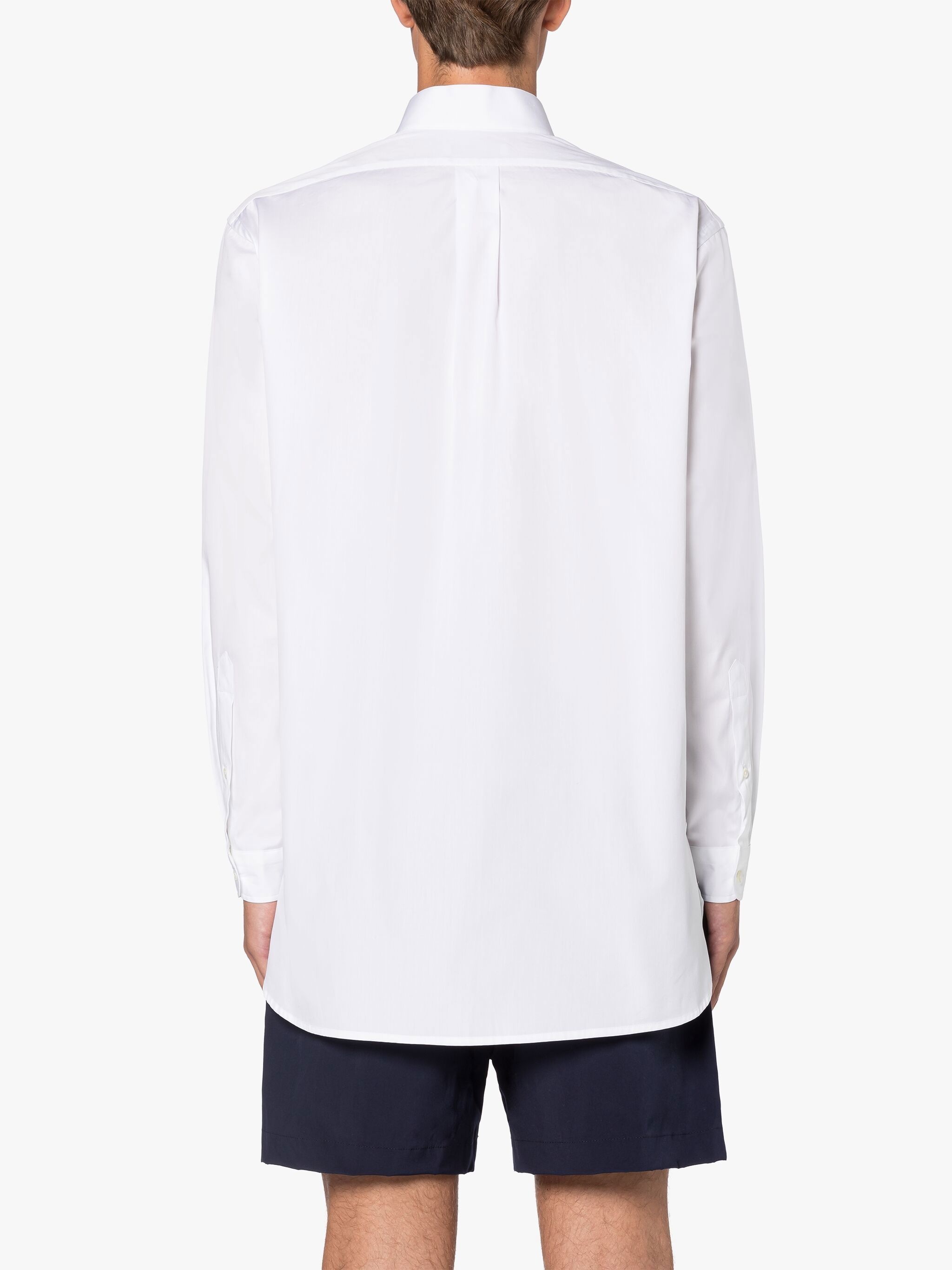 ROMA WHITE BUTTON DOWN SHIRT - 4