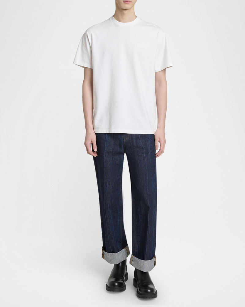 Givenchy Men's Cuffed Wide-Leg Jeans outlook