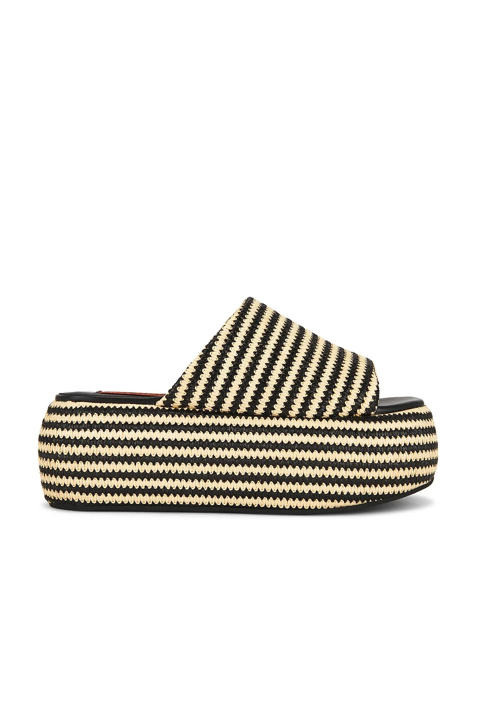 Stripe Raffia Cloudy Platform Sandal - 1