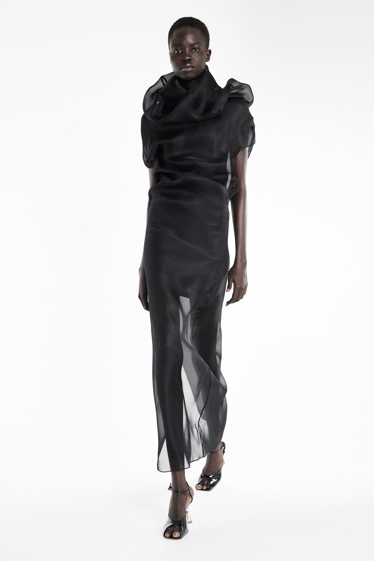 ORGANZA DRESS BLACK - 5