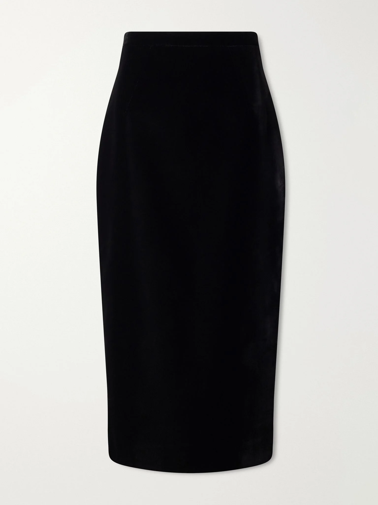 Lorelei velvet midi skirt Black - 1
