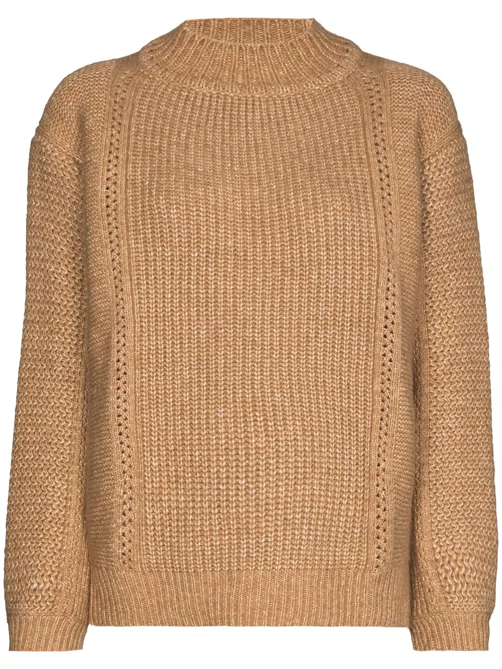 chunky-knit high-neck jumper - 1