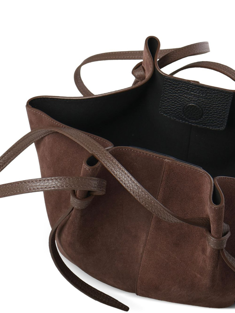 large Mochi suede knot shoulder bag 4