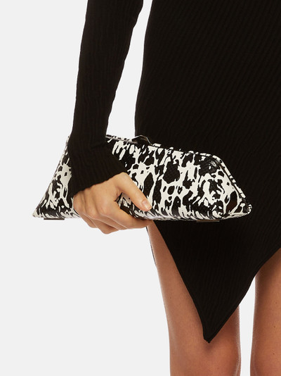 THE ATTICO ''LONG NIGHT'' BLACK AND WHITE MAXI CLUTCH outlook