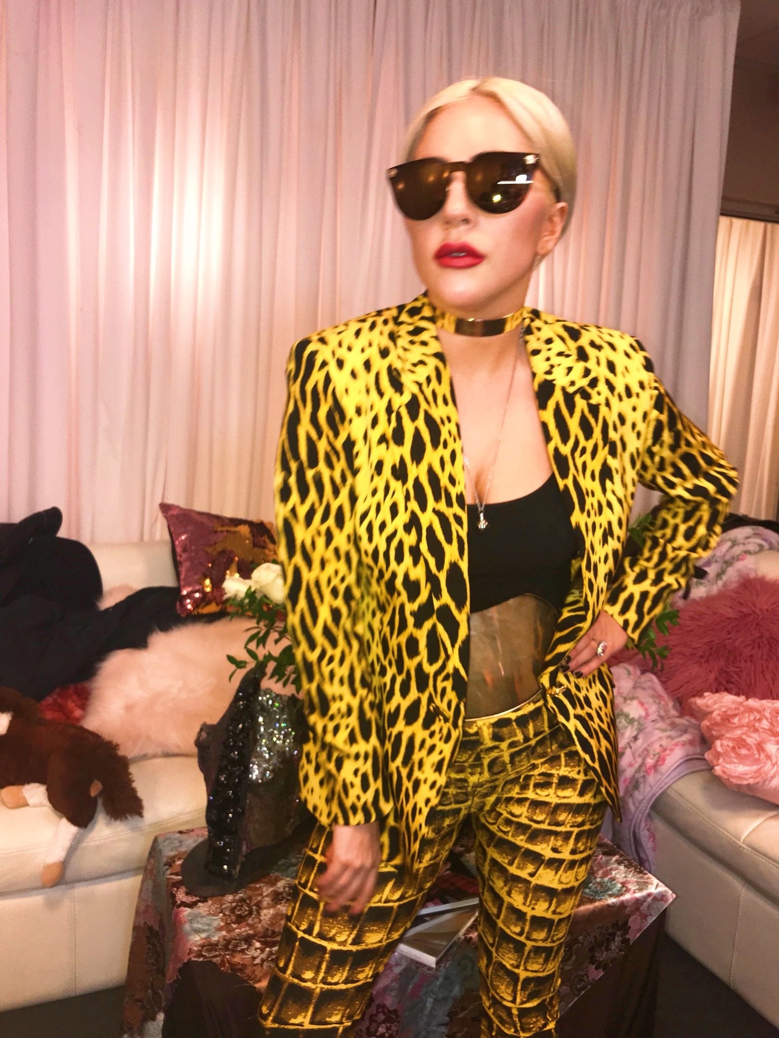 MONUMENTAL Gianni Versace Spring 1992 ANIMALIER Runway Leopard Print Silk Blazer Skirt Set 42 - 30