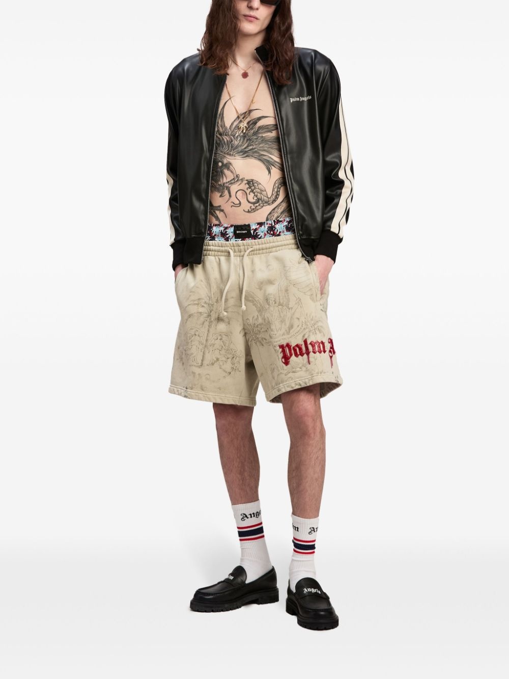 logo-embroidered zip-up jacket - 2