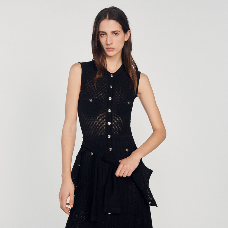 knitted sleeveless midi dress 5