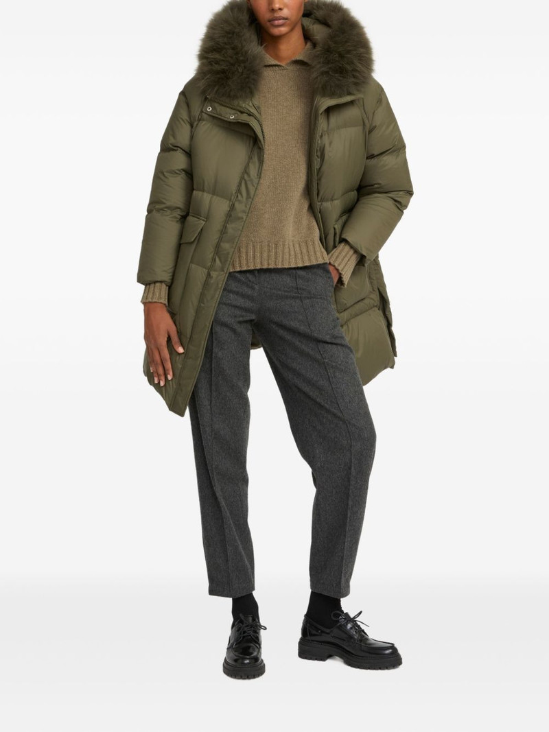 Yves Salomon shearling-trimmed down coat outlook