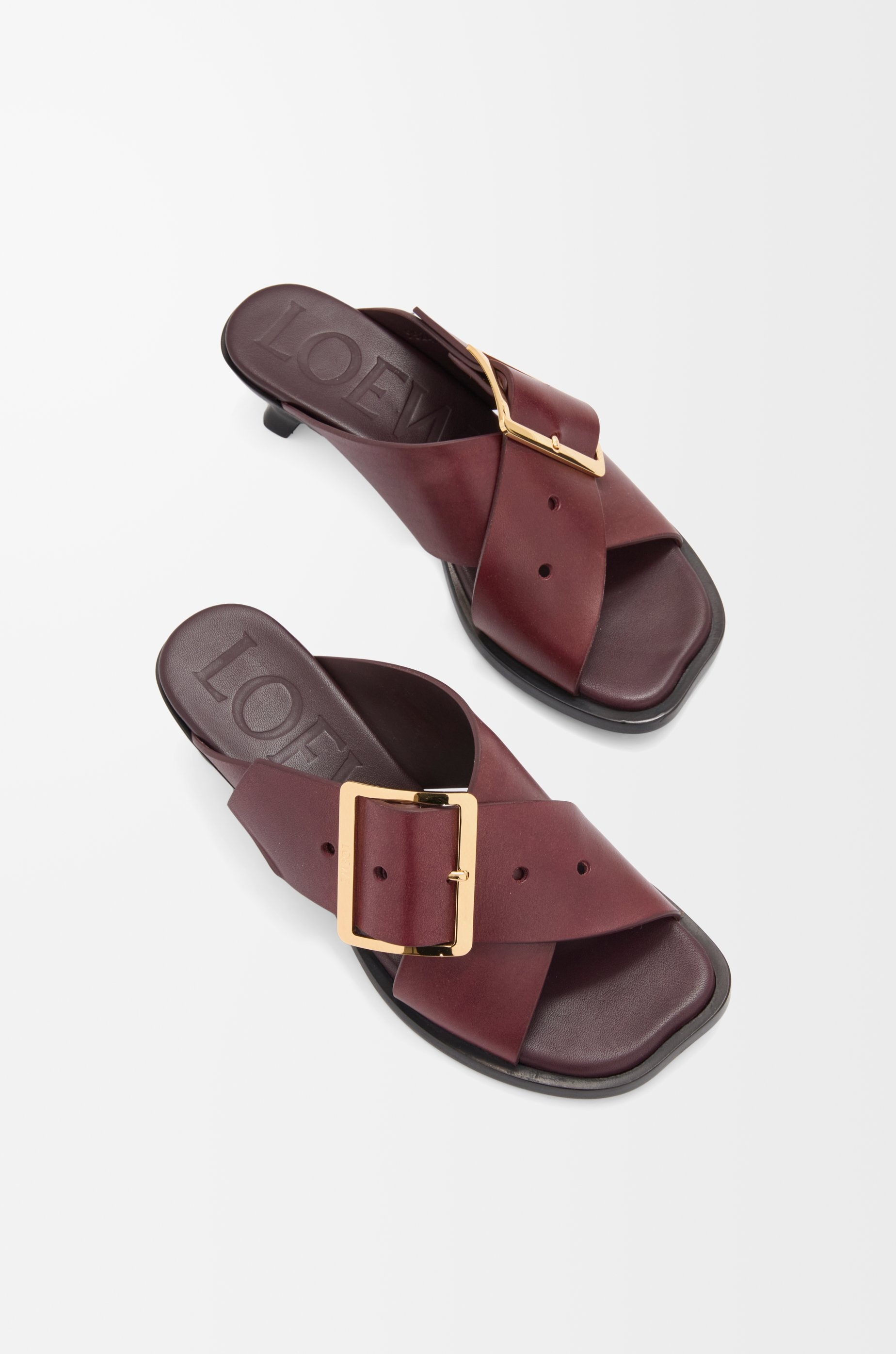 Petal Belt sandal in vegetable-tanned calfskin - 4