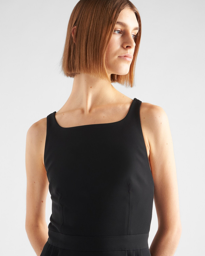 Technical broadcloth dress 3