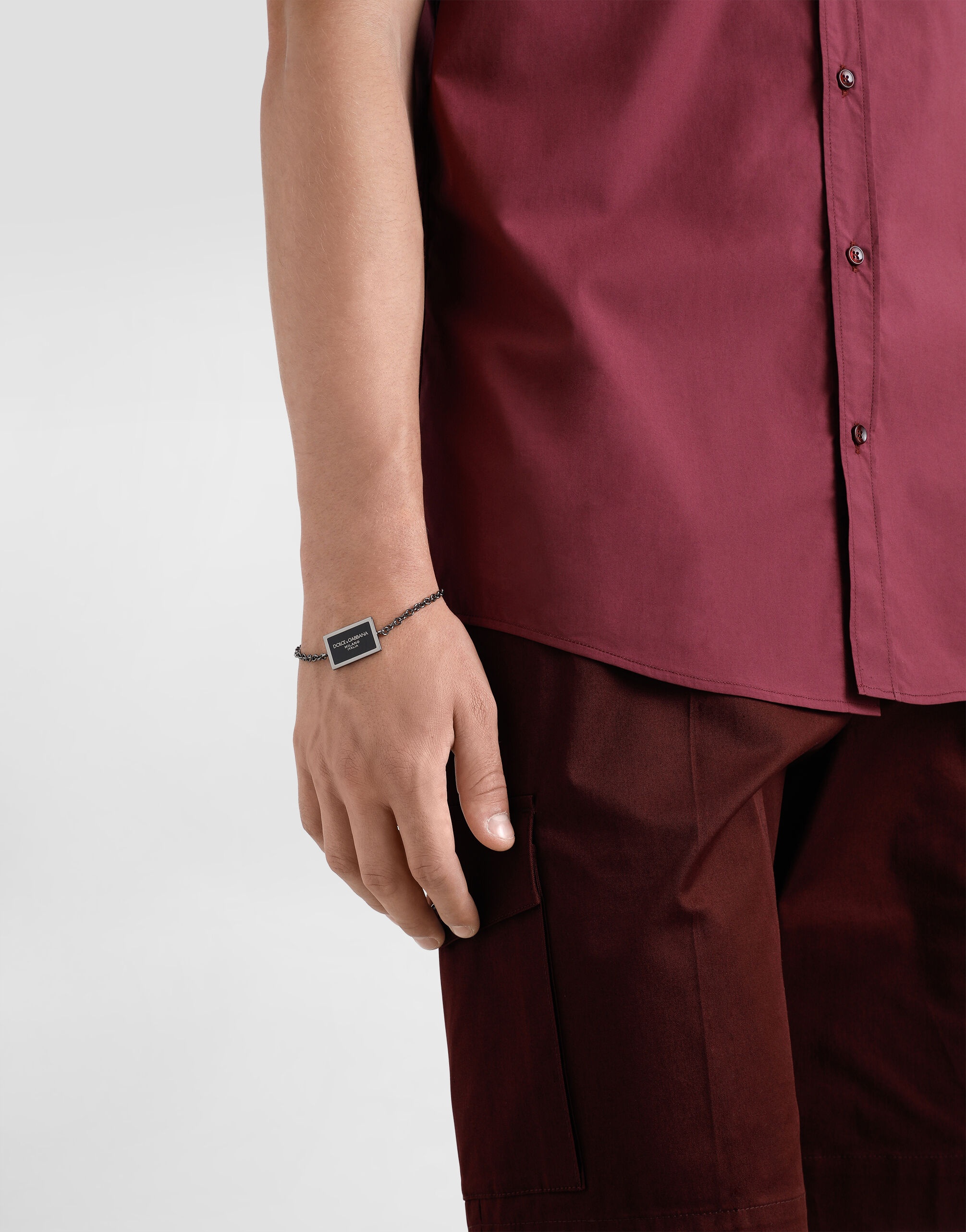 Metal bracelet with logo - 2