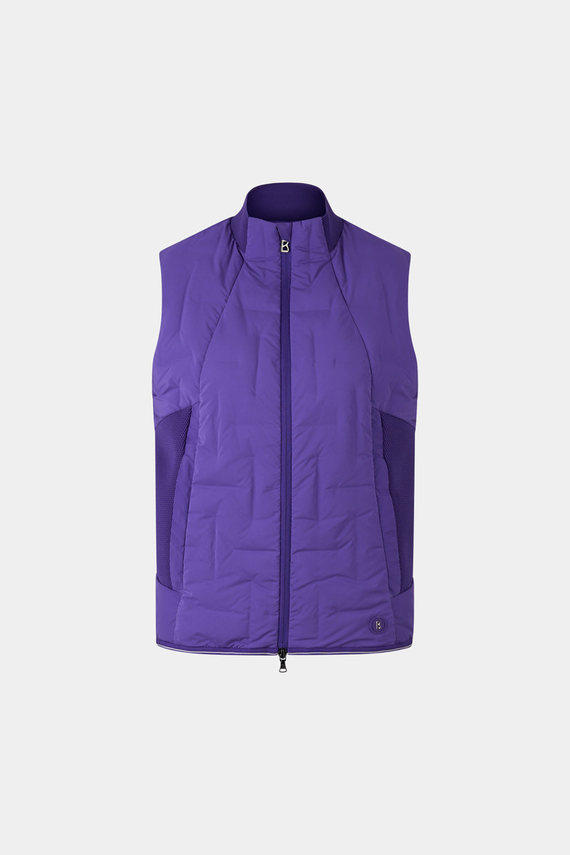 Sia down vest in Violet 1