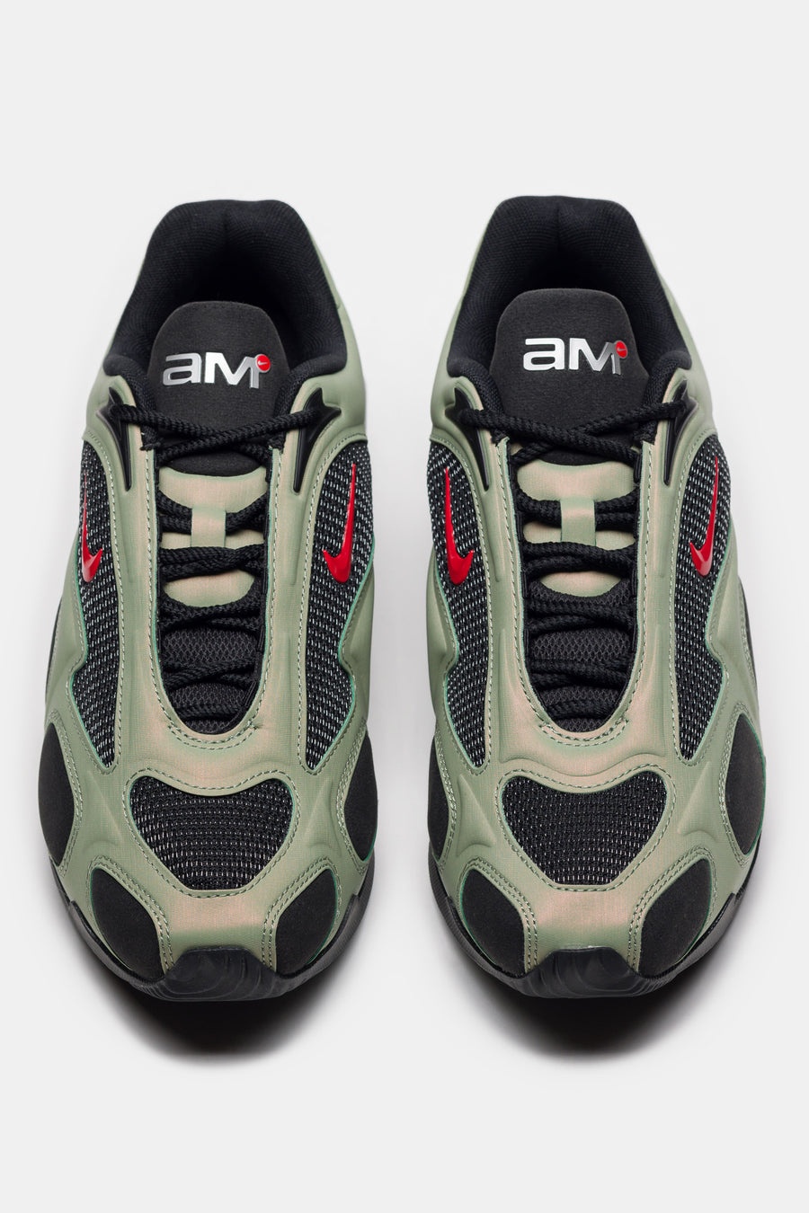 Air Max Muse Sneaker in Black/University Red/Oil Green - 4