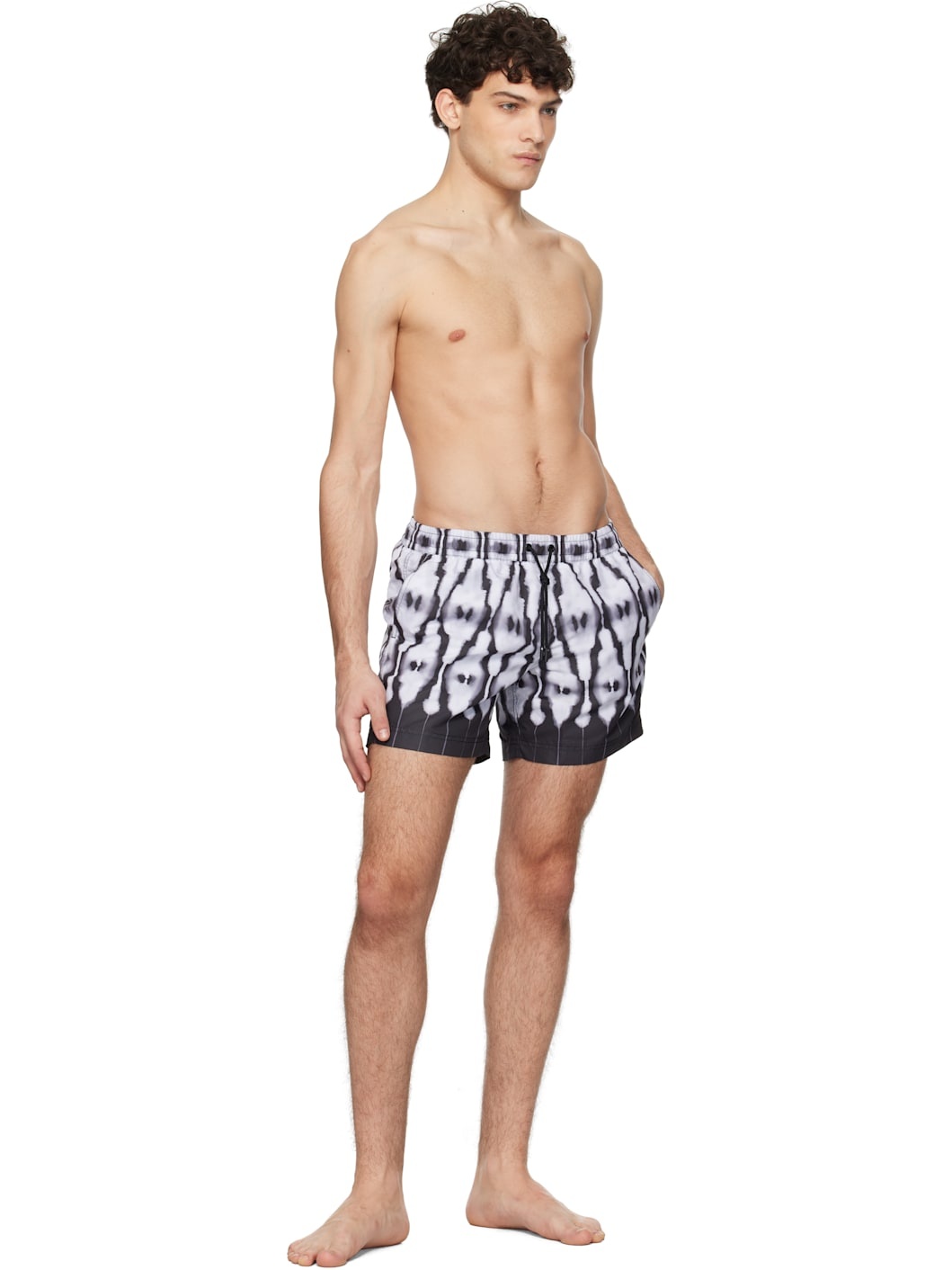 Black & White Ritual Classic Swim Shorts - 4