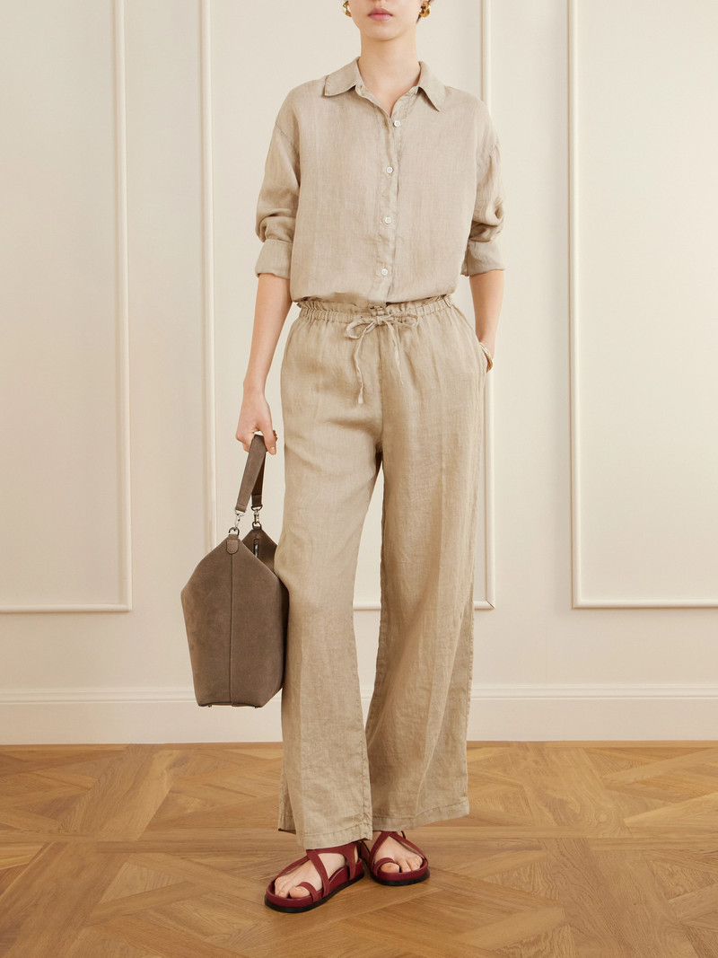 JAMES PERSE Linen Straight-leg Pants outlook
