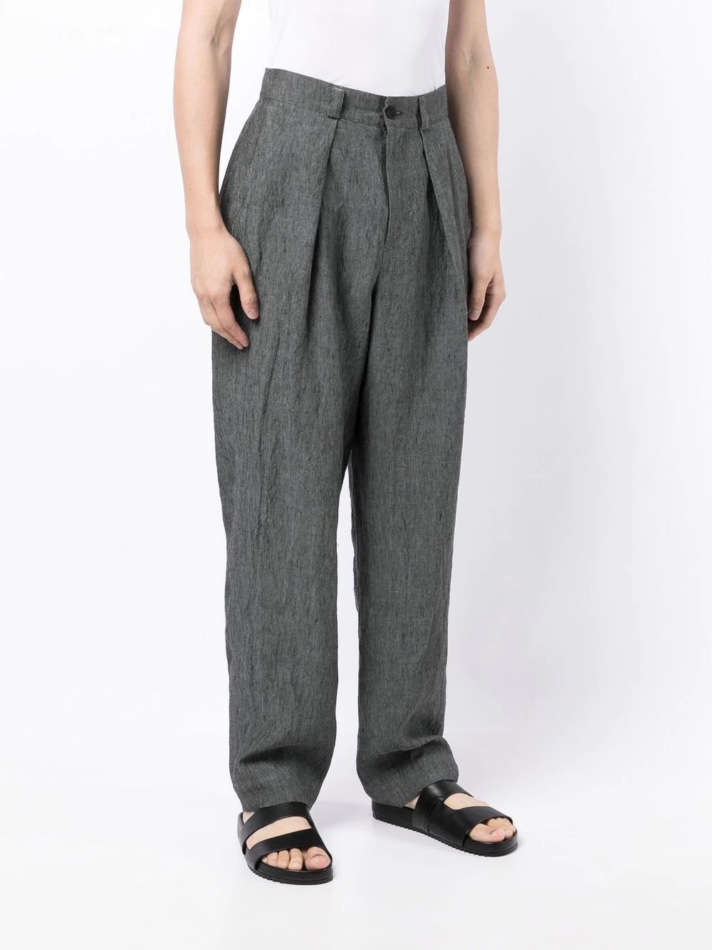 Botanist tailored linen trousers - 3