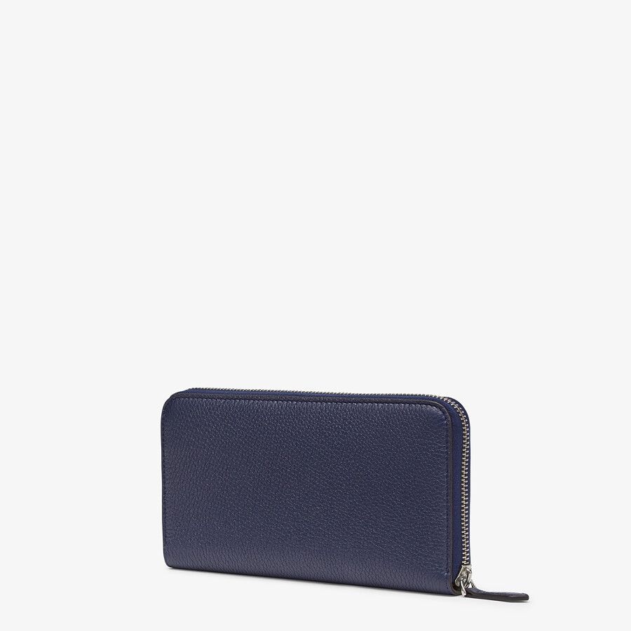 Blue leather wallet - 2