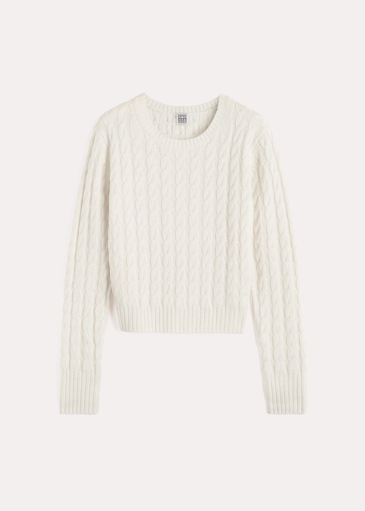 Petite cable knit cream - 1