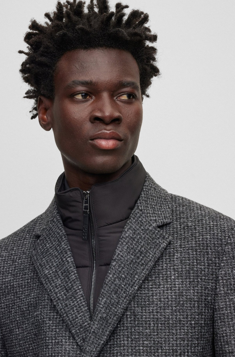 SLIM-FIT PATTERNED COAT WITH ZIP-UP INNER 3