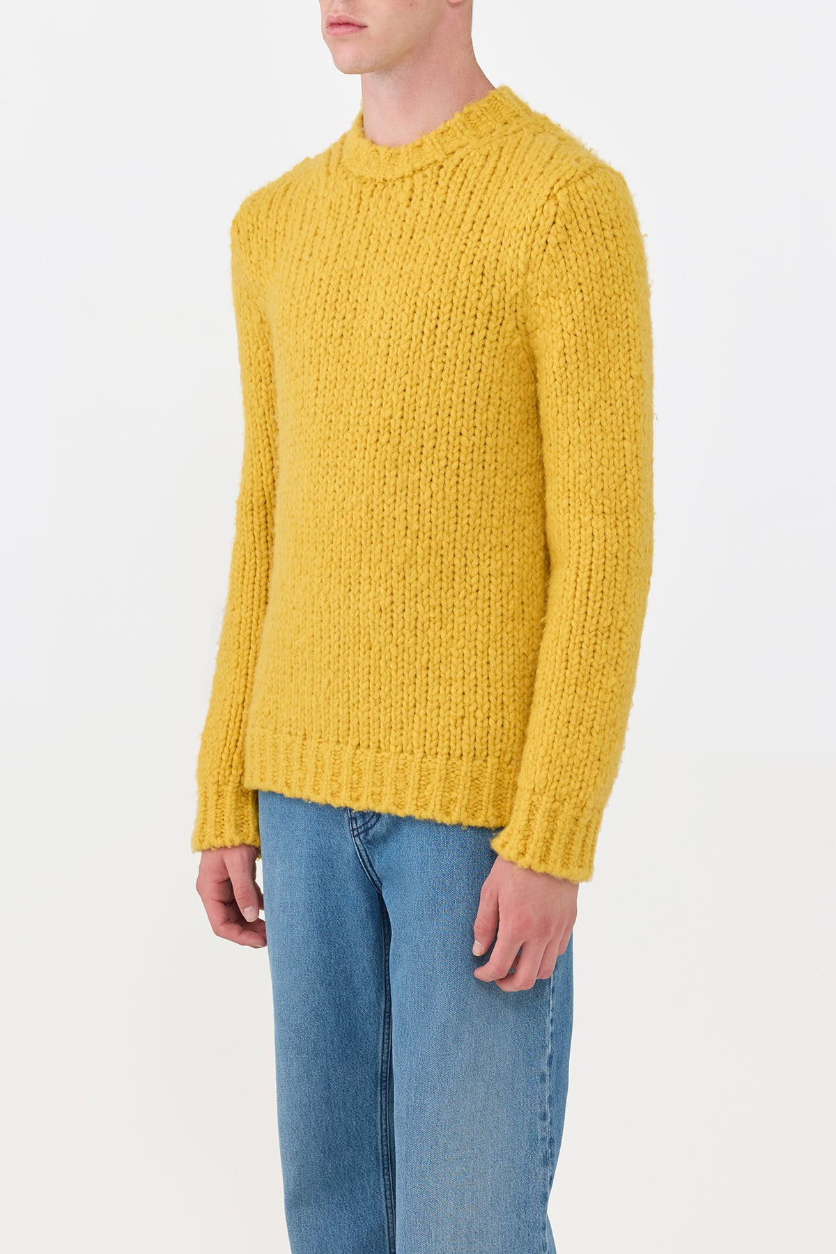 Lawrence Knit Sweater in Golden Birch Welfat Cashmere - 3