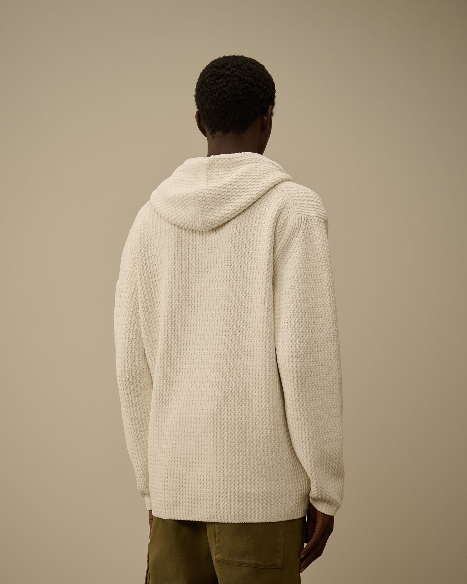 Cotton Chenille Hooded Sweater - 4