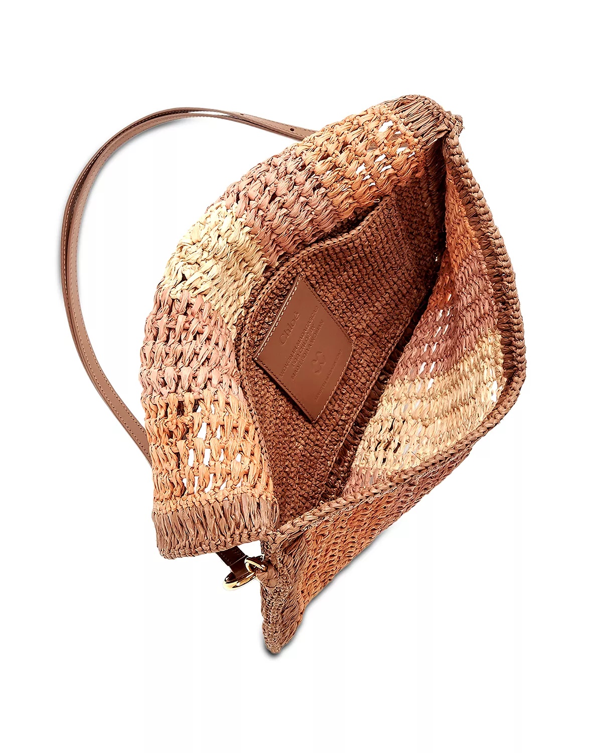 Summer Banana Raffia Flat Pouch - 4