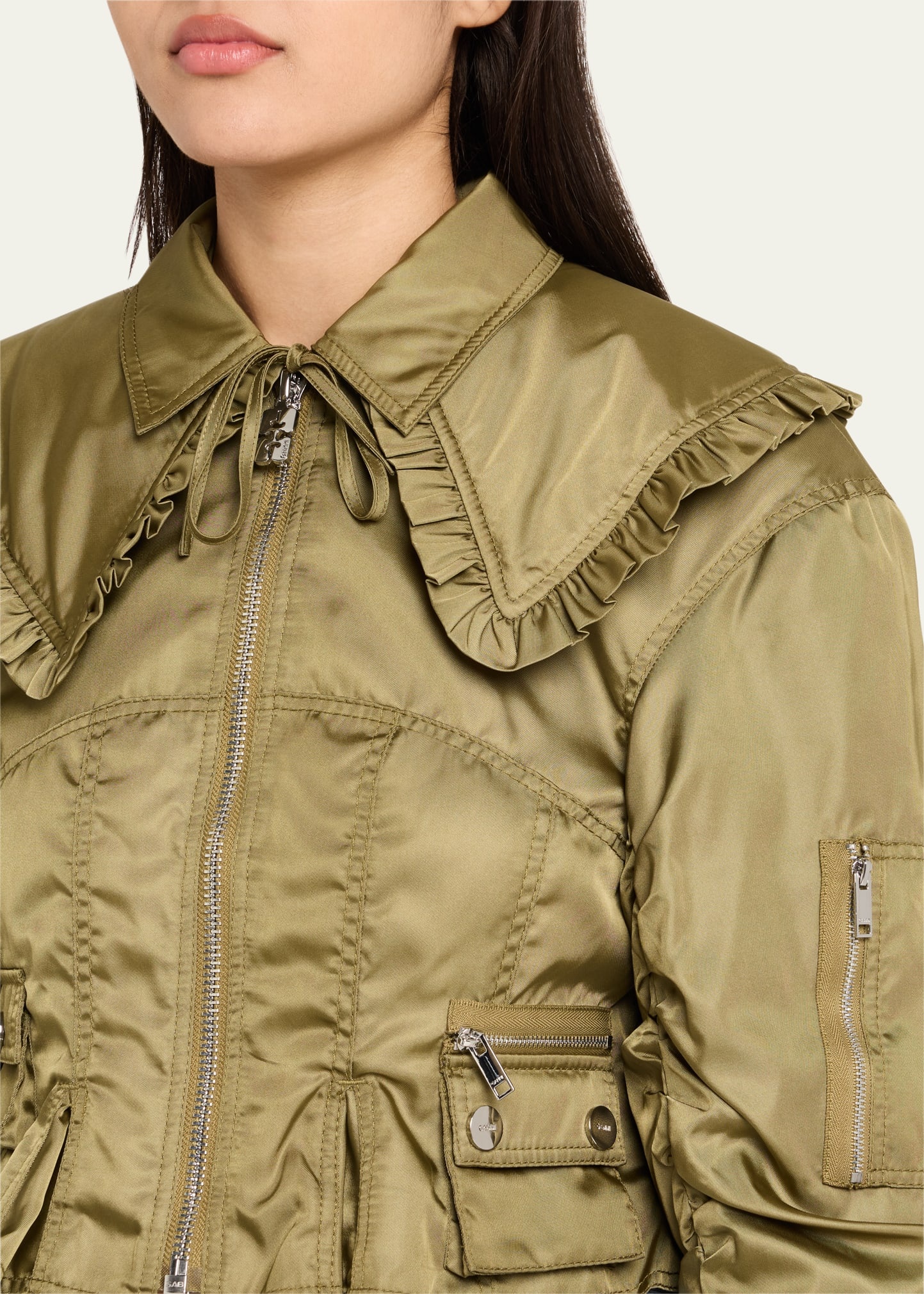 Duchesse Nylon Fitted Jacket - 5