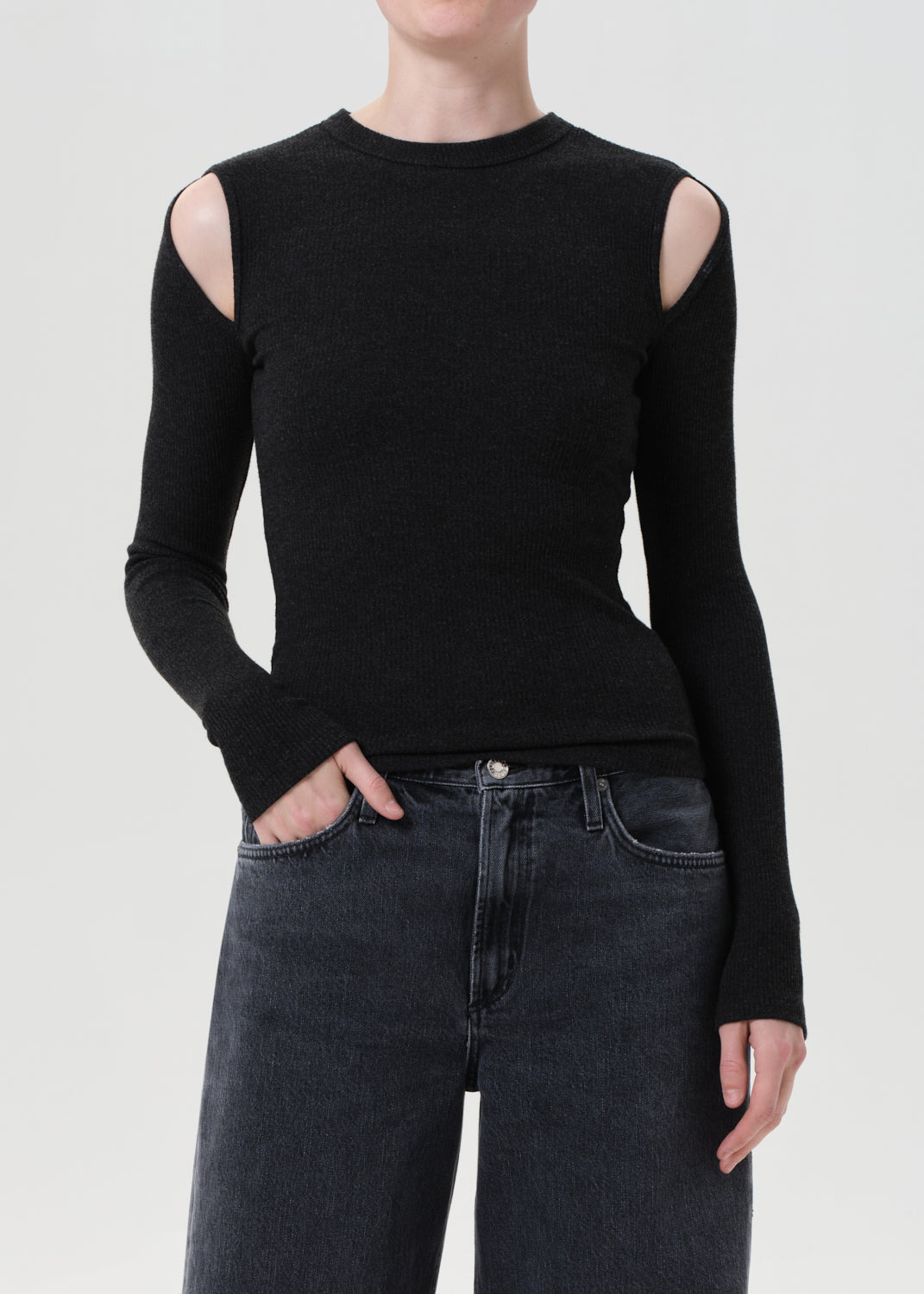 PIERCE LONG SLEEVE TEE IN KATNISS - 2