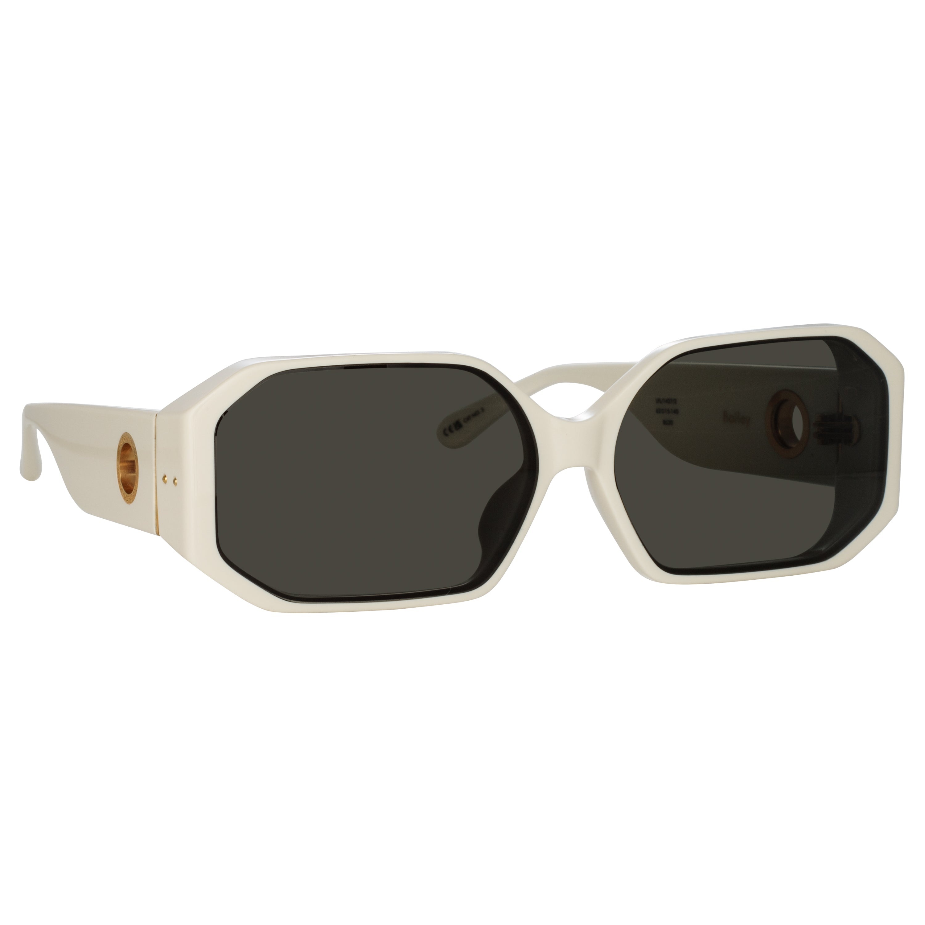 BAILEY ANGULAR SUNGLASSES IN WHITE - 3