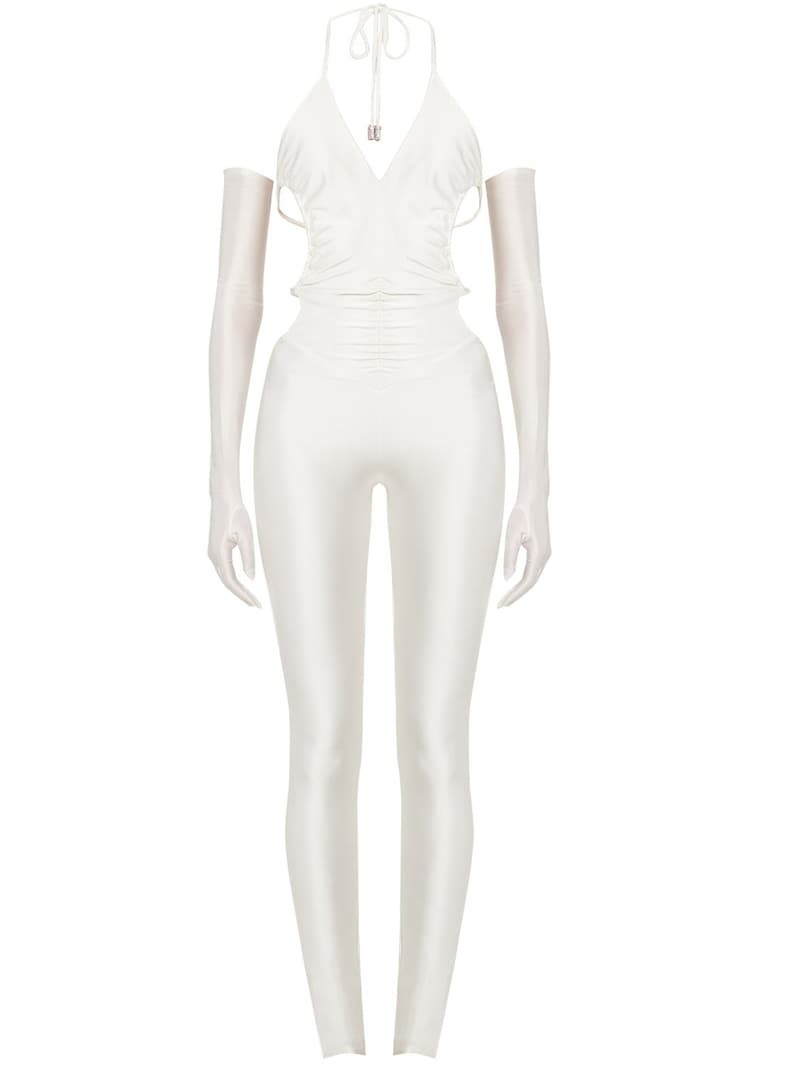 LVR Exclusive jersey draped jumpsuit 6