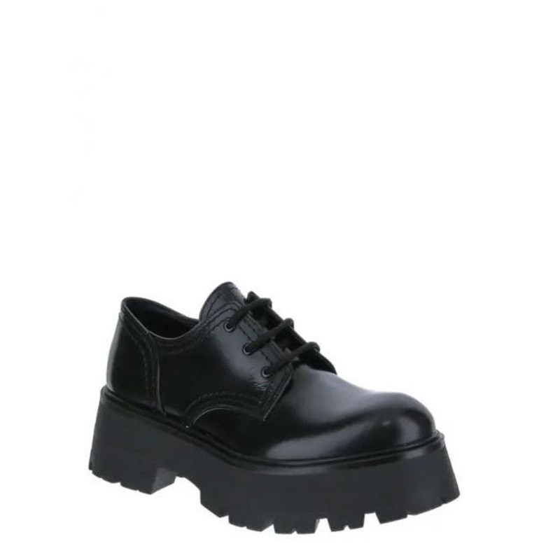 Alexander McQueen Black leather Derby Shoes outlook