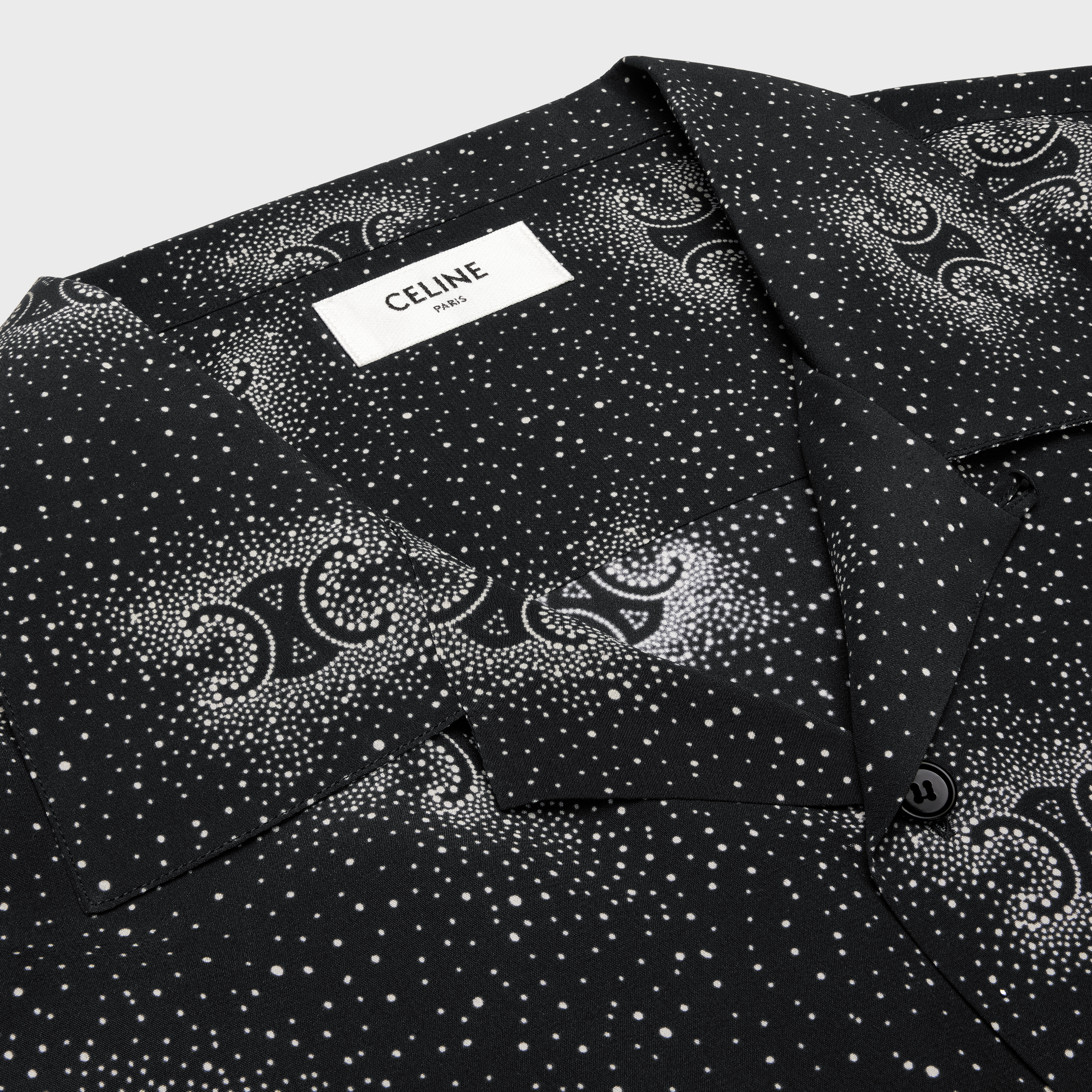 hawaiian shirt in printed crepe de chine - 3
