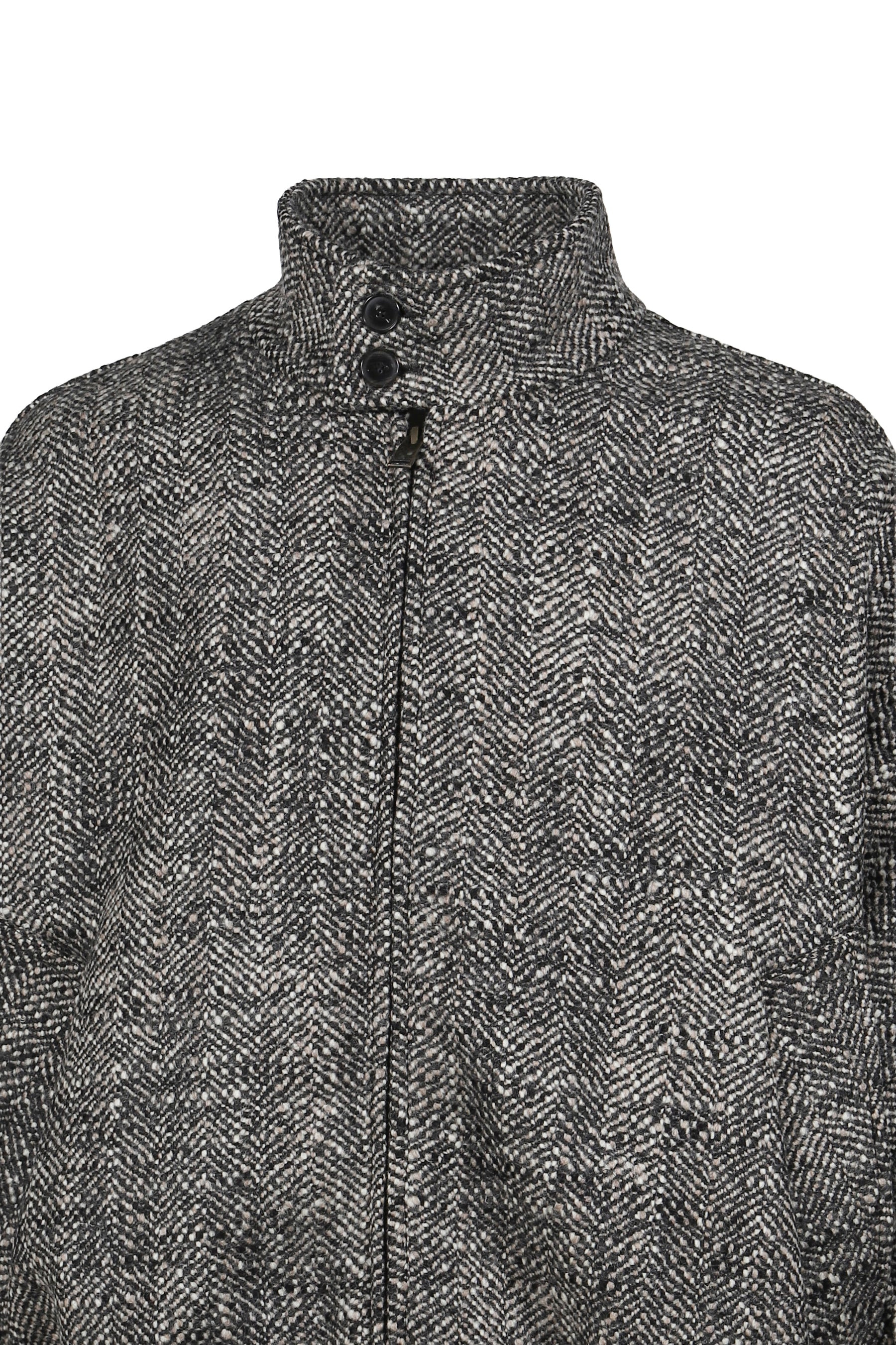 LEE - HERRINGBONE WOOL BOMBER JACKET / NUT BLK - 4