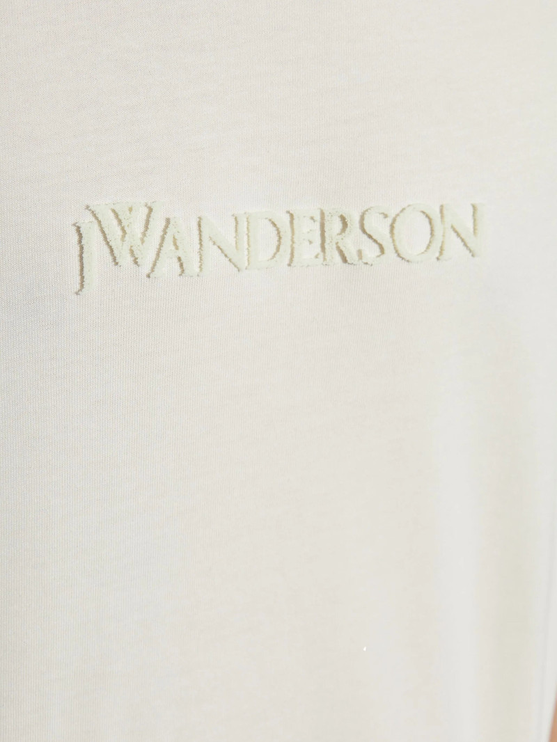 JW Anderson Jw Anderson Flocked-logo T-shirt outlook