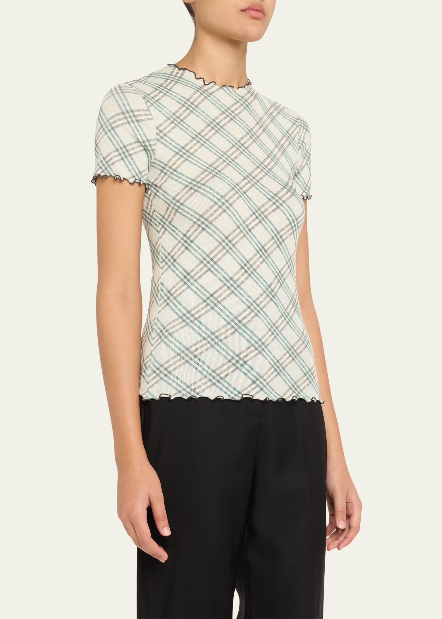 Check Jersey T-Shirt - 4