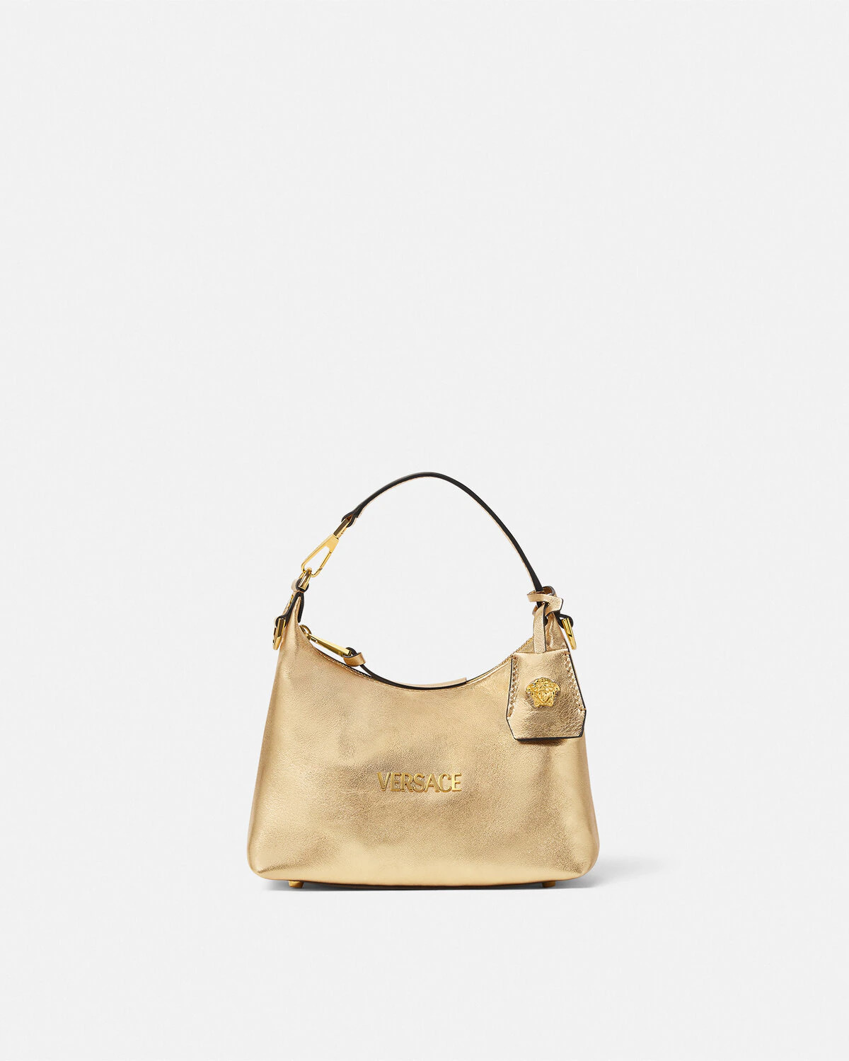 Versace Tag Hobo Metallic Bag - 1