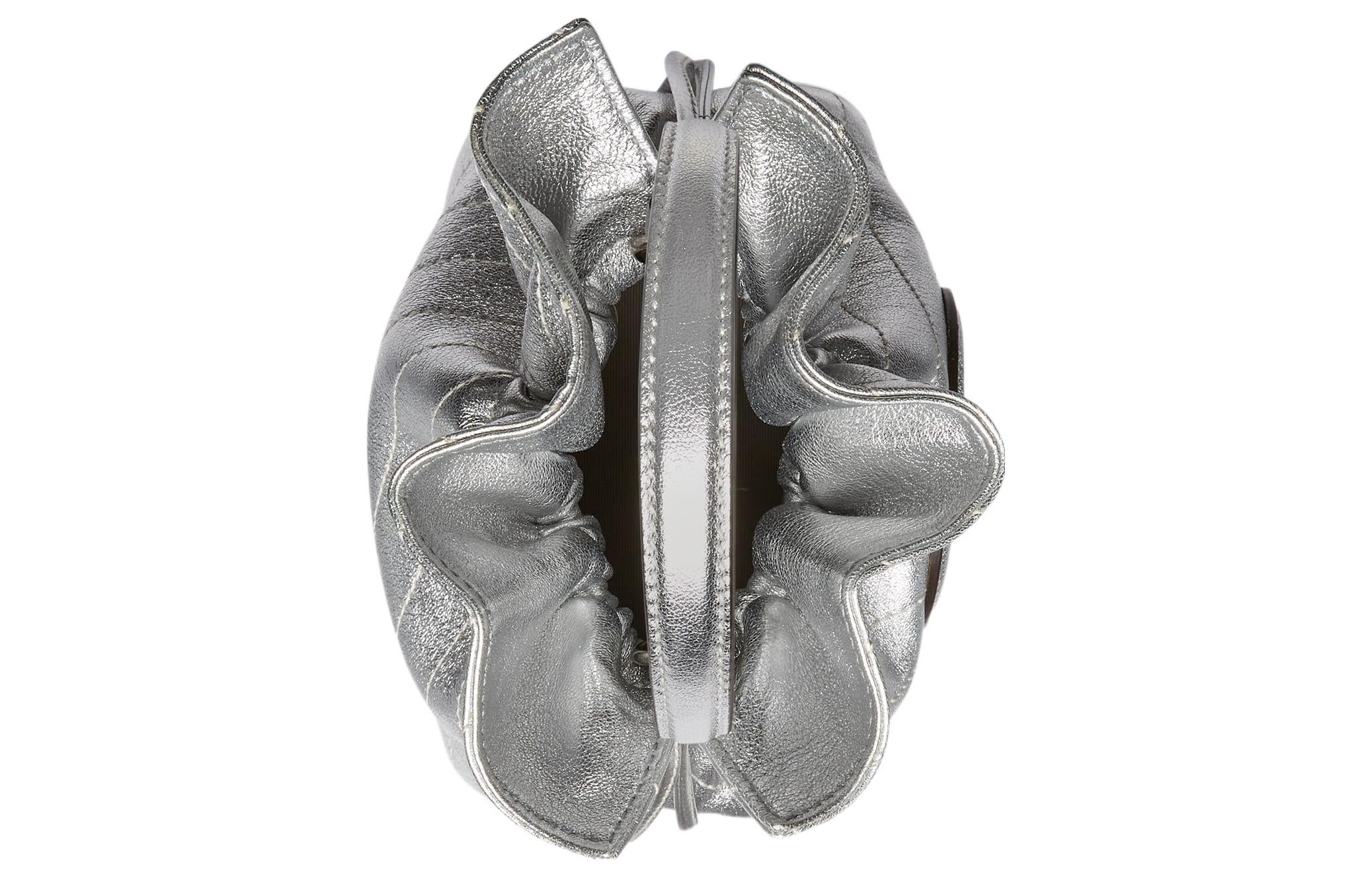 (WMNS) Gucci Blondie Mini Bucket Bag 'Silver Leather' 760313-AACT3-8106 - 5