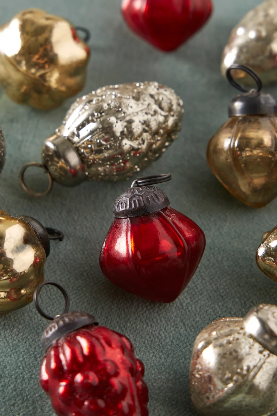 Mini Mercury Glass Ornaments - 1