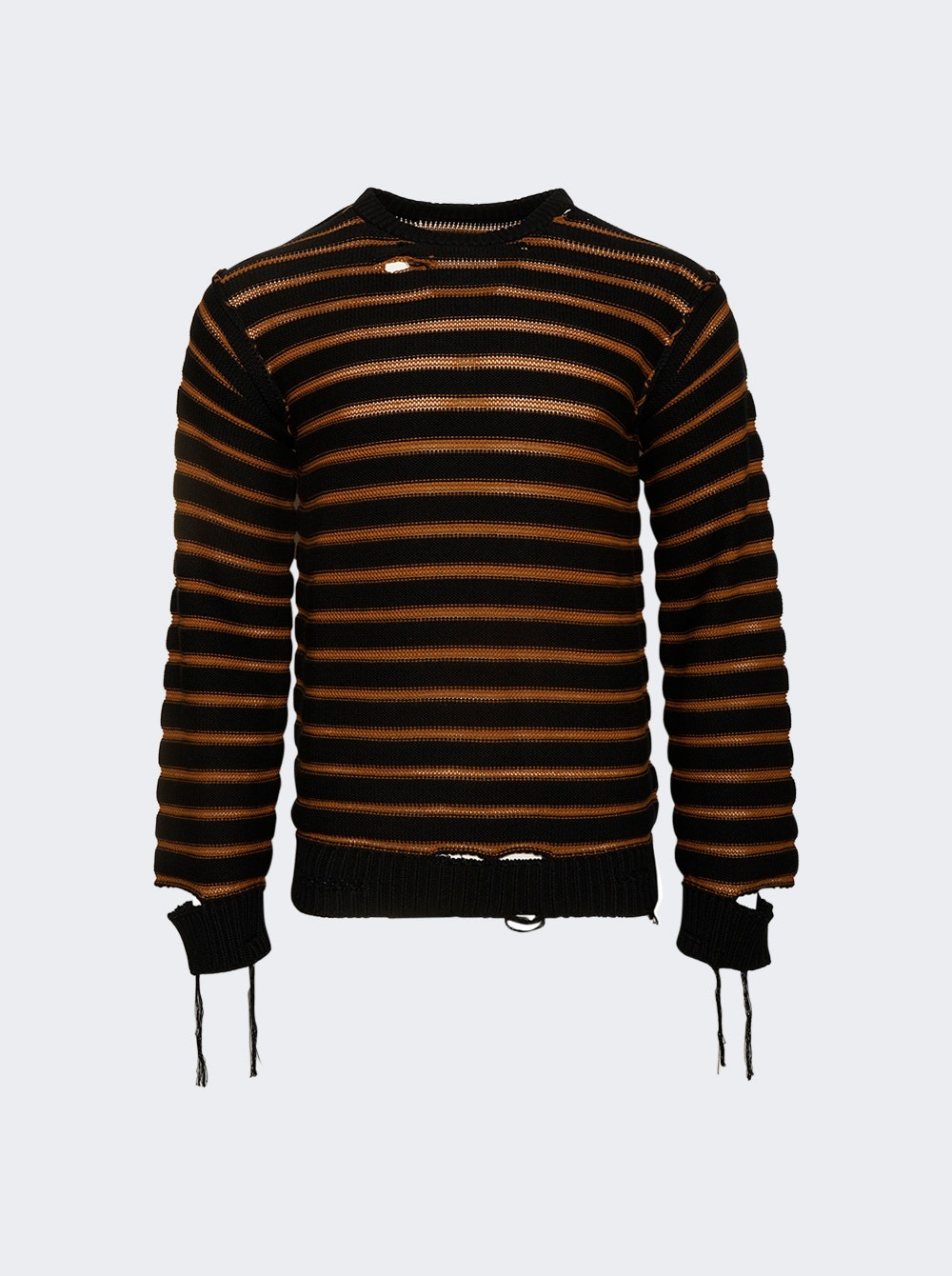Crewneck Sweater Black And Brown Clay - 1