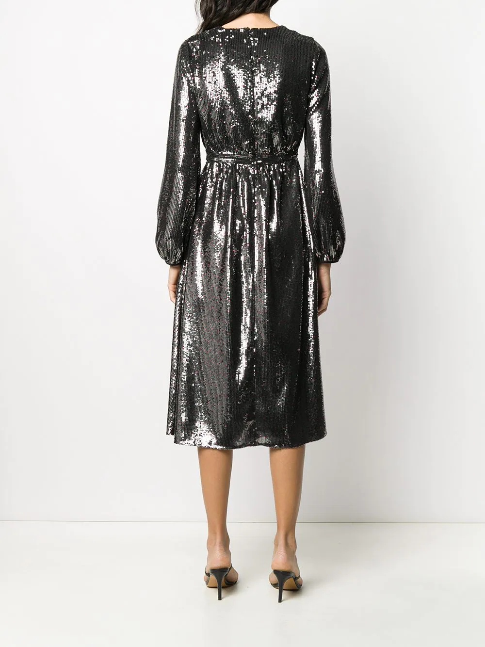 sequin detail midi dress - 4