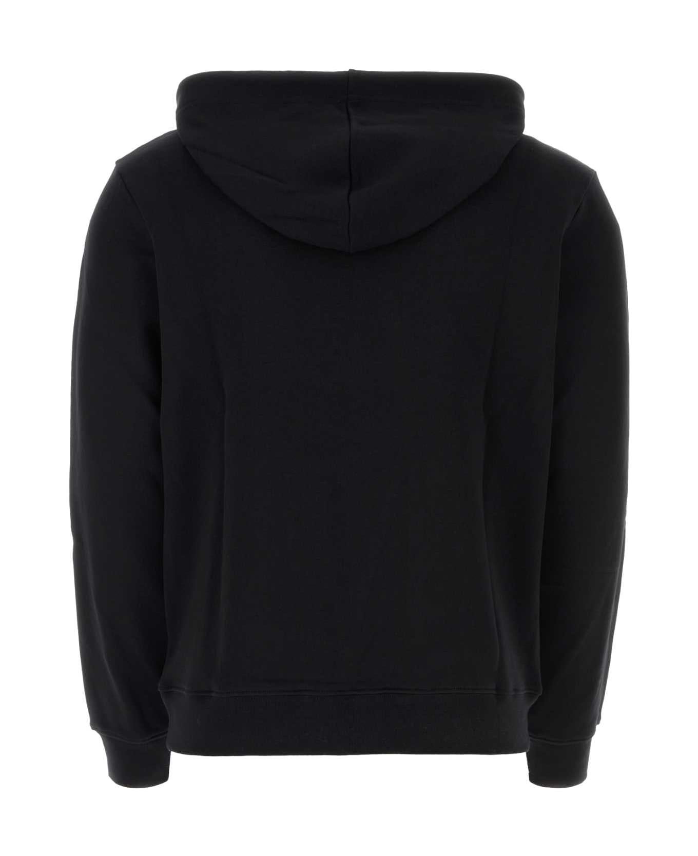 Black Cotton Sweatshirt - 2