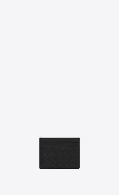 SAINT LAURENT le monogramme all over card holder in embossed smooth leather outlook