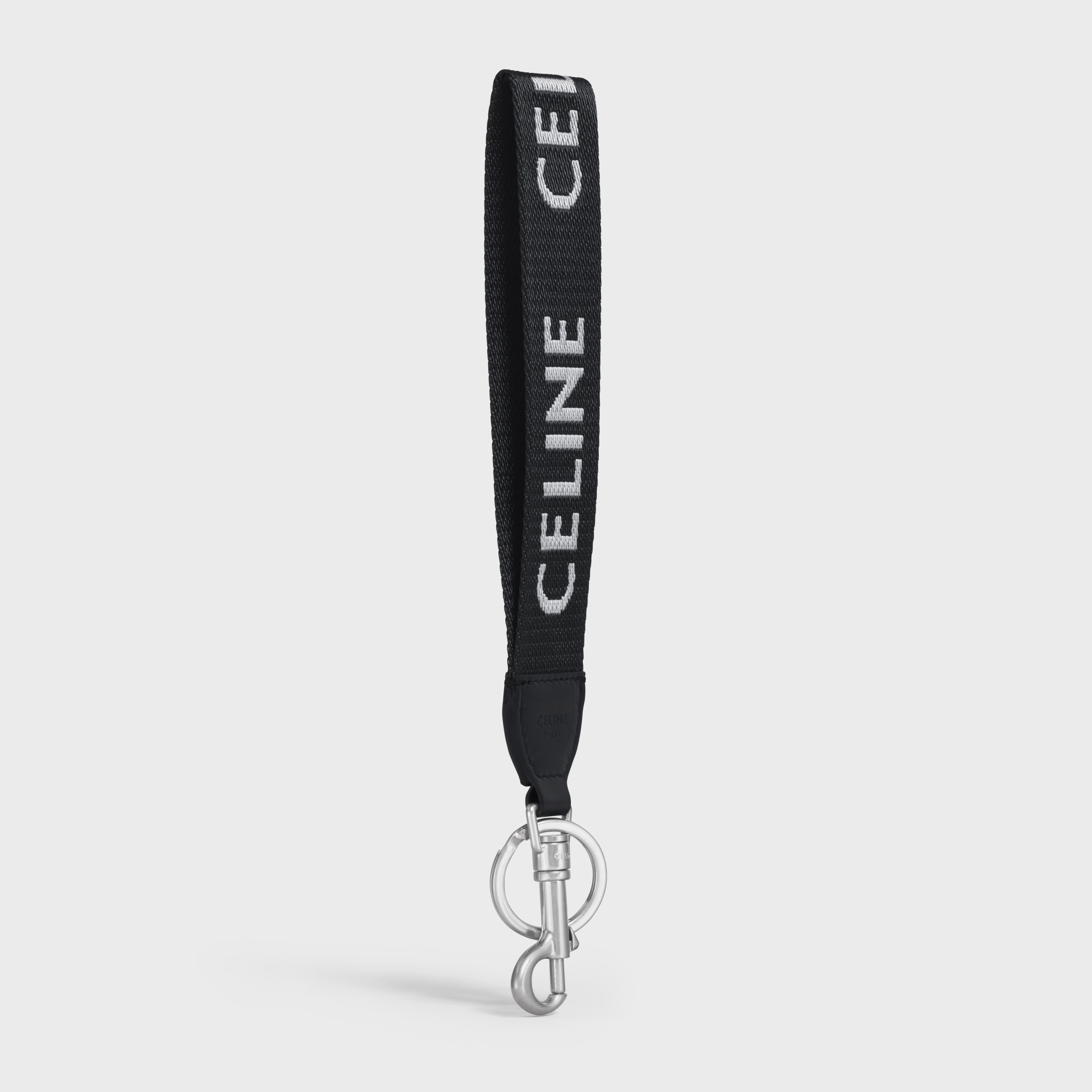 Celine Strap Keyring in Textile with Celine Print - 2