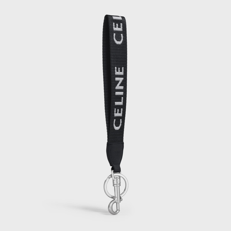 CELINE Celine Strap Keyring in Textile with Celine Print outlook