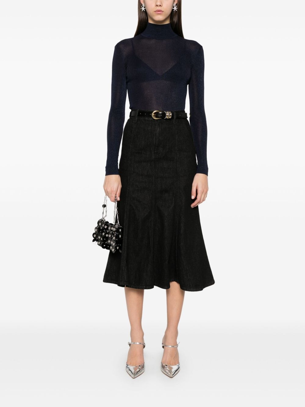 flared midi skirt - 2