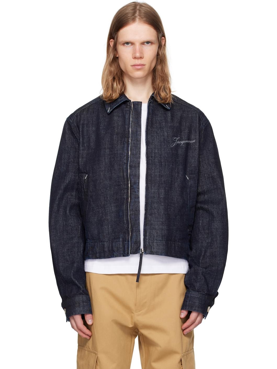 Navy La Croisière 'The Canevas de-Nîmes' Denim Jacket - 1